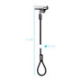 Tooq Cable de Seguridad Tipo NANO con Llave, 1.5m, Gris Oscuro